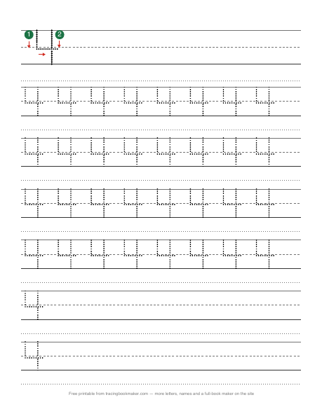 Number 4 tracing worksheet